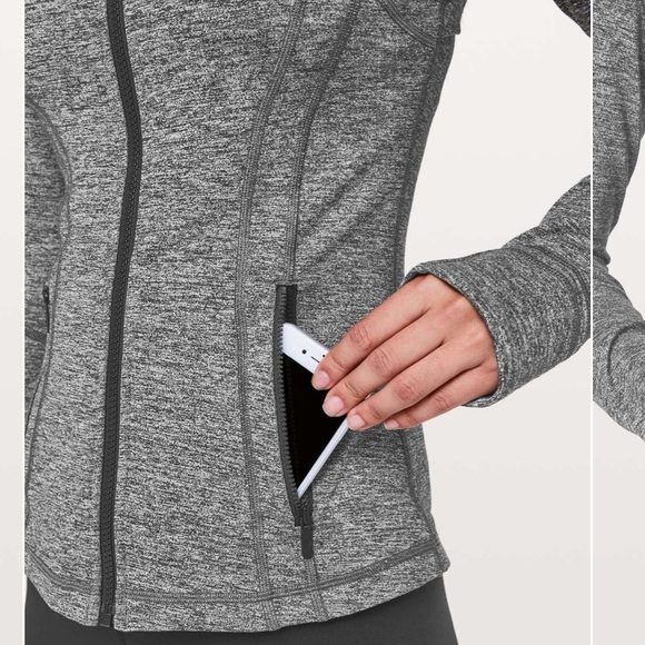 Lululemon Define Jacket Heathered Black size 8 - Picture 4 of 16